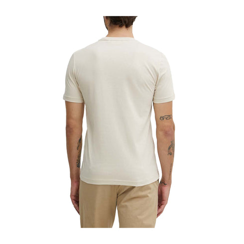 CALVIN KLEIN T-shirt T-shirt Uomo Ombre Logo Panna - Francavilla Moda